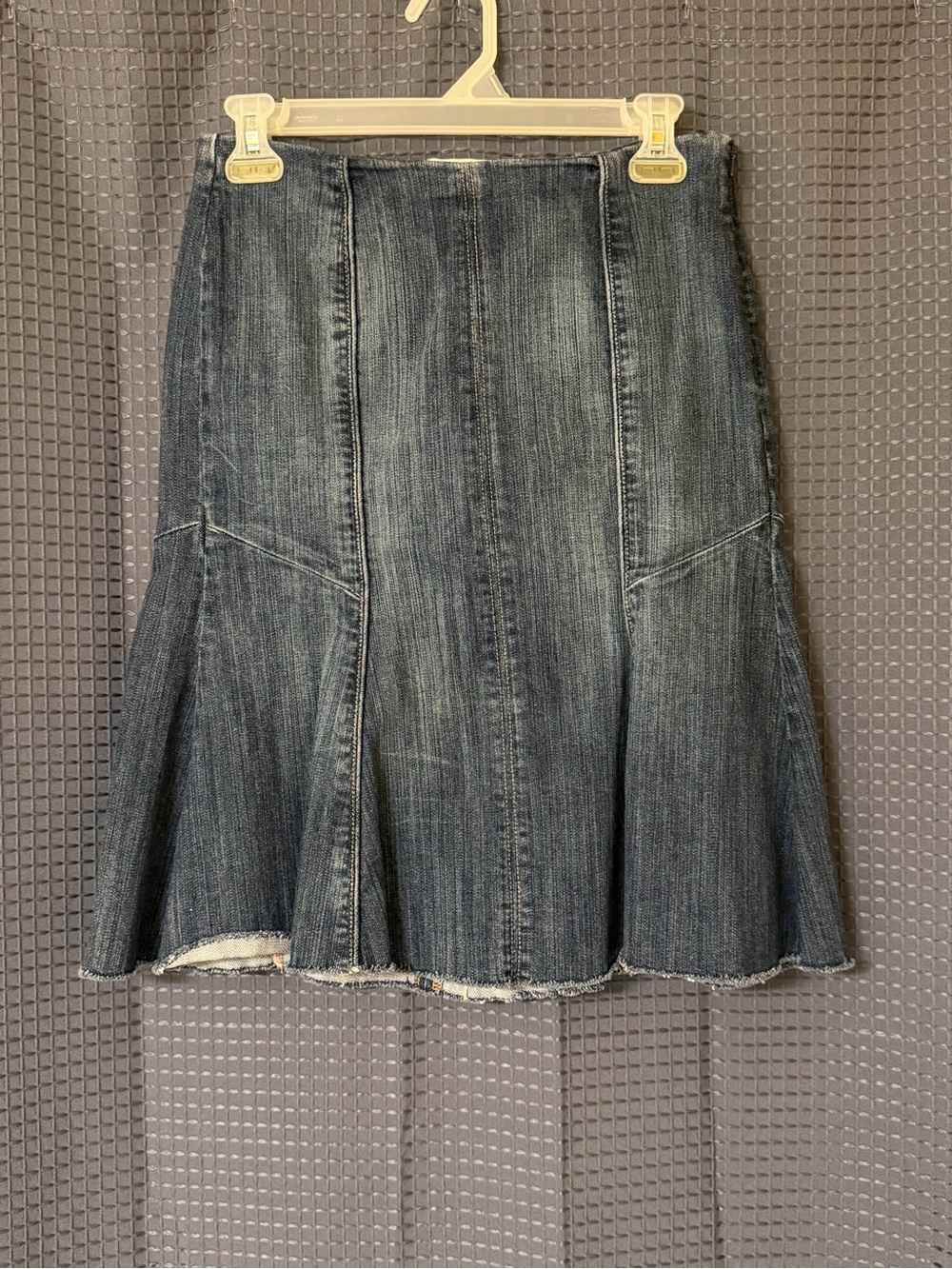 White House Black Market Dark Denim A-Line Skirt